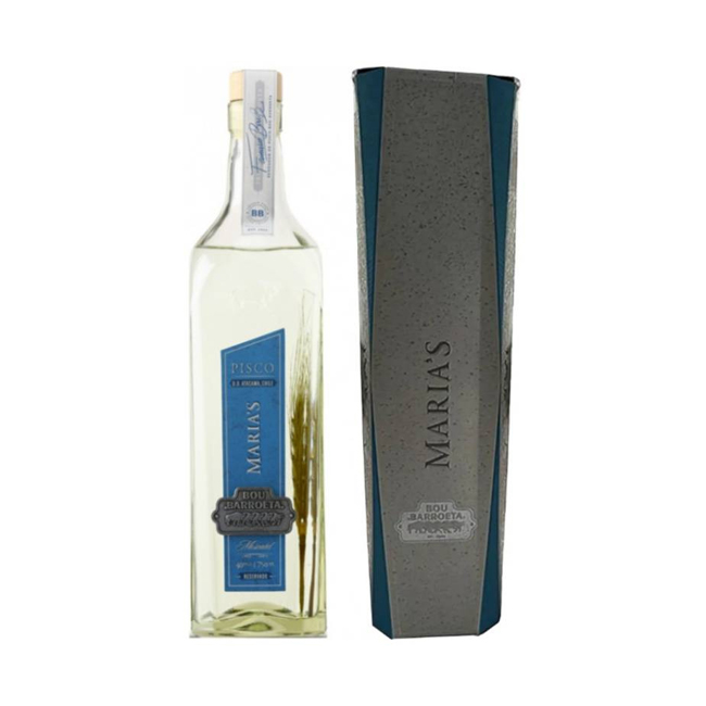 Pisco Bou Barroeta Marias 40°. Un pisco premium, perfecto para disfrutar solo o en cócteles como el Pisco Sour. ¡Compra aquí!